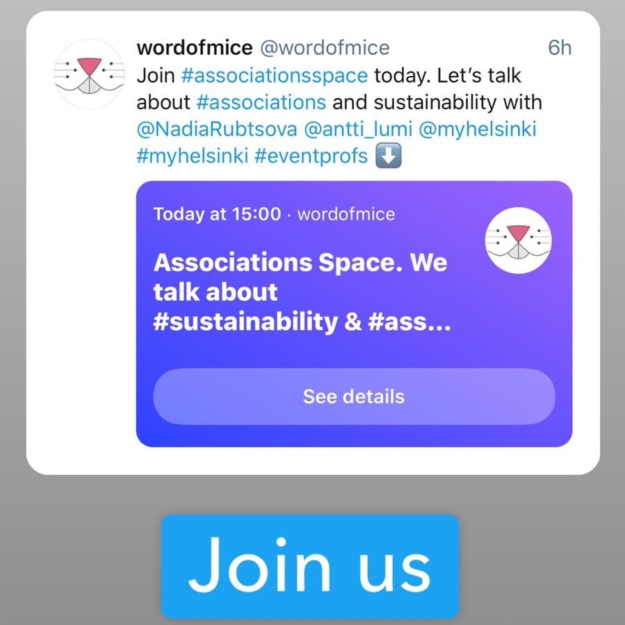 Associations Space Word of MICE b2b influencer marketing